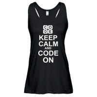 Keep Calm and Code On Ladies Essential Flowy Tank