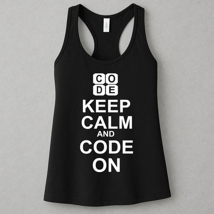 Keep Calm and Code On Womens Tank Top