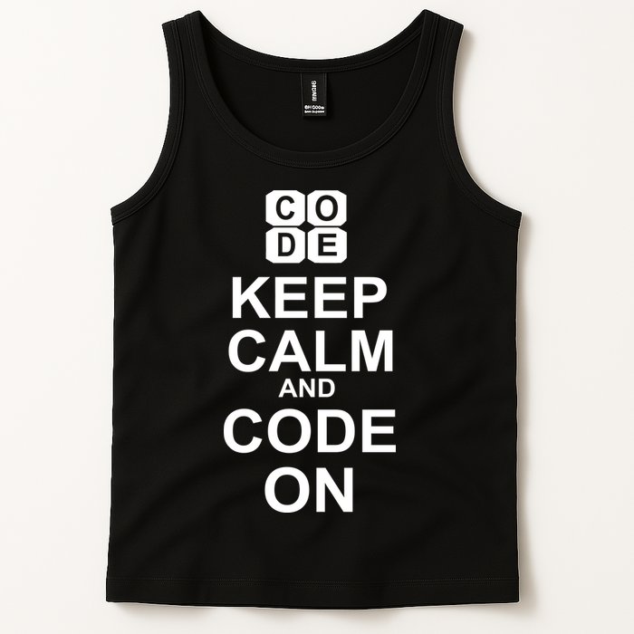 Keep Calm and Code On Tank Top