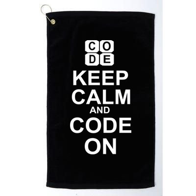 Keep Calm and Code On Golf Towel