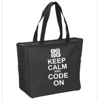 Keep Calm and Code On Zip Tote Bag