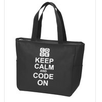 Keep Calm and Code On Zip Tote Bag