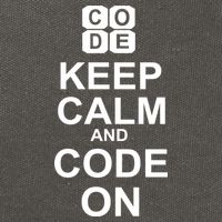 Keep Calm and Code On Cotton Canvas Backpack