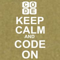 Keep Calm and Code On Garment-Dyed Women's Muscle Tee