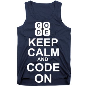 Keep Calm and Code On Tank Top