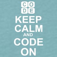 Keep Calm and Code On Sueded Cloud Jersey T-Shirt