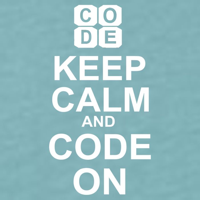 Keep Calm and Code On Sueded Cloud Jersey T-Shirt