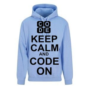 Keep Calm and Code On Unisex Surf Hoodie