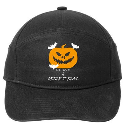 Keep Calm and Creep It Real 7-Panel Snapback Hat