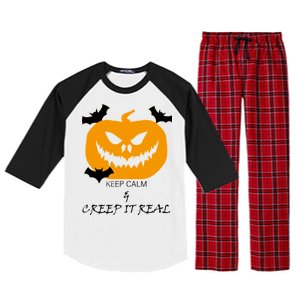 Keep Calm and Creep It Real Raglan Sleeve Pajama Set