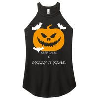 Keep Calm and Creep It Real Women's Perfect Tri Rocker Tank
