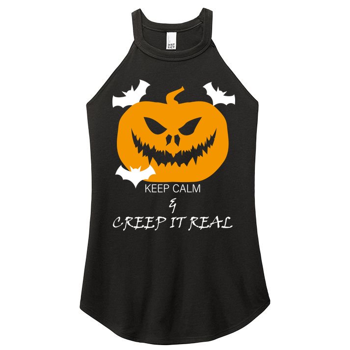 Keep Calm and Creep It Real Women's Perfect Tri Rocker Tank