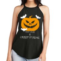 Keep Calm and Creep It Real Women's Perfect Tri Rocker Tank
