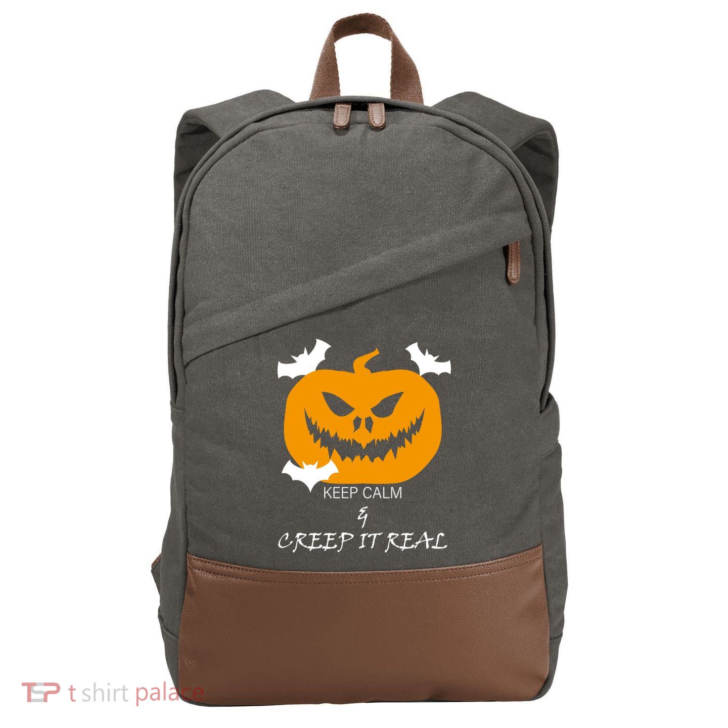 Keep Calm and Creep It Real Cotton Canvas Backpack