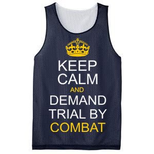 Keep Calm and Demand Trial By Combat Mesh Reversible Basketball Jersey Tank