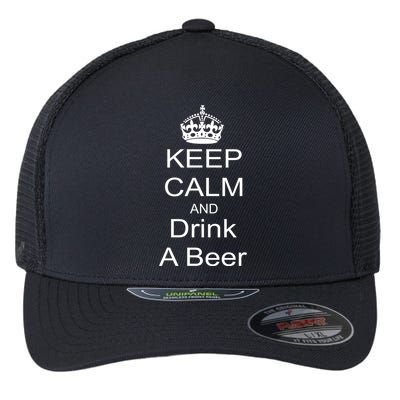 Keep Calm and Drink Beer Flexfit Unipanel Trucker Cap