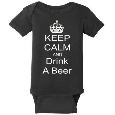 Keep Calm and Drink Beer Baby Bodysuit