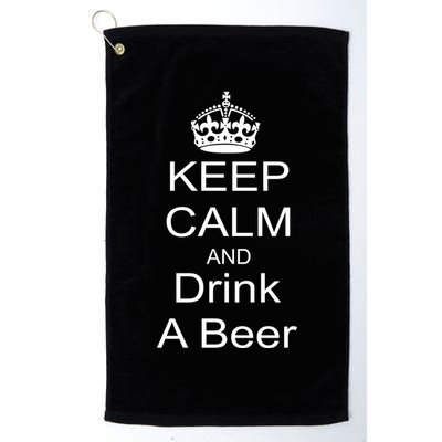 Keep Calm and Drink Beer Golf Towel