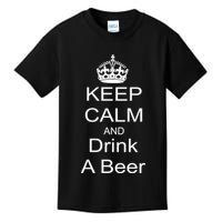Keep Calm and Drink Beer Kids T-Shirt