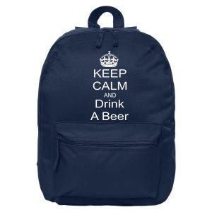 Keep Calm and Drink Beer 16 in Basic Backpack