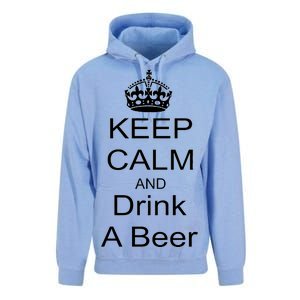 Keep Calm and Drink Beer Unisex Surf Hoodie