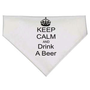 Keep Calm and Drink Beer USA-Made Doggie Bandana