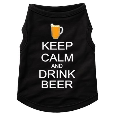 Keep Calm And Drink Beer Pitcher Doggie Tank