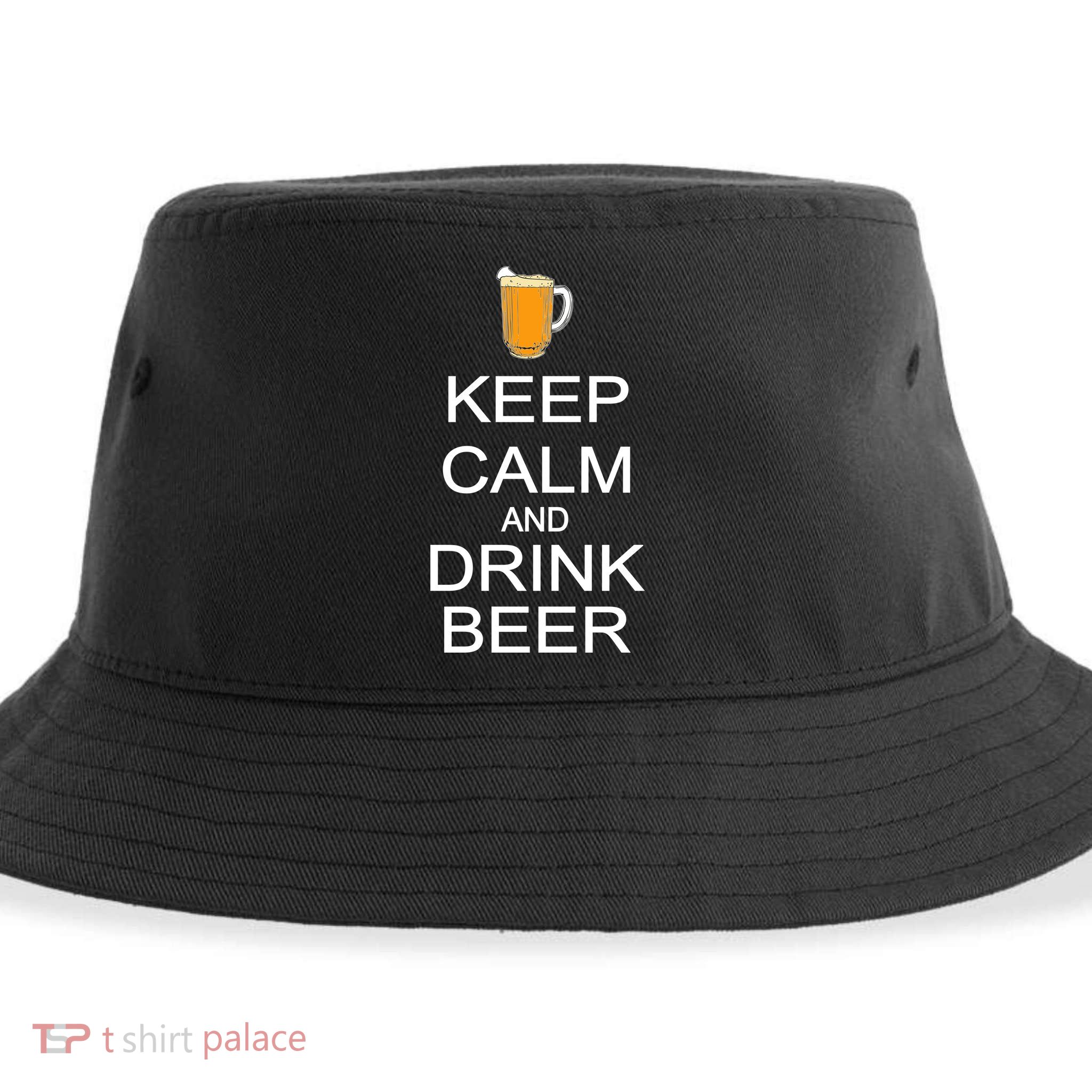 Keep Calm And Drink Beer Pitcher Sustainable Bucket Hat