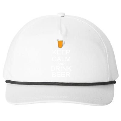 Keep Calm And Drink Beer Pitcher Snapback Five-Panel Rope Hat