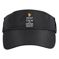 Keep Calm And Drink Beer Pitcher Adult Drive Performance Visor