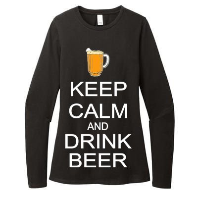 Keep Calm And Drink Beer Pitcher Womens CVC Long Sleeve Shirt