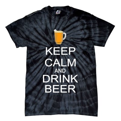 Keep Calm And Drink Beer Pitcher Tie-Dye T-Shirt