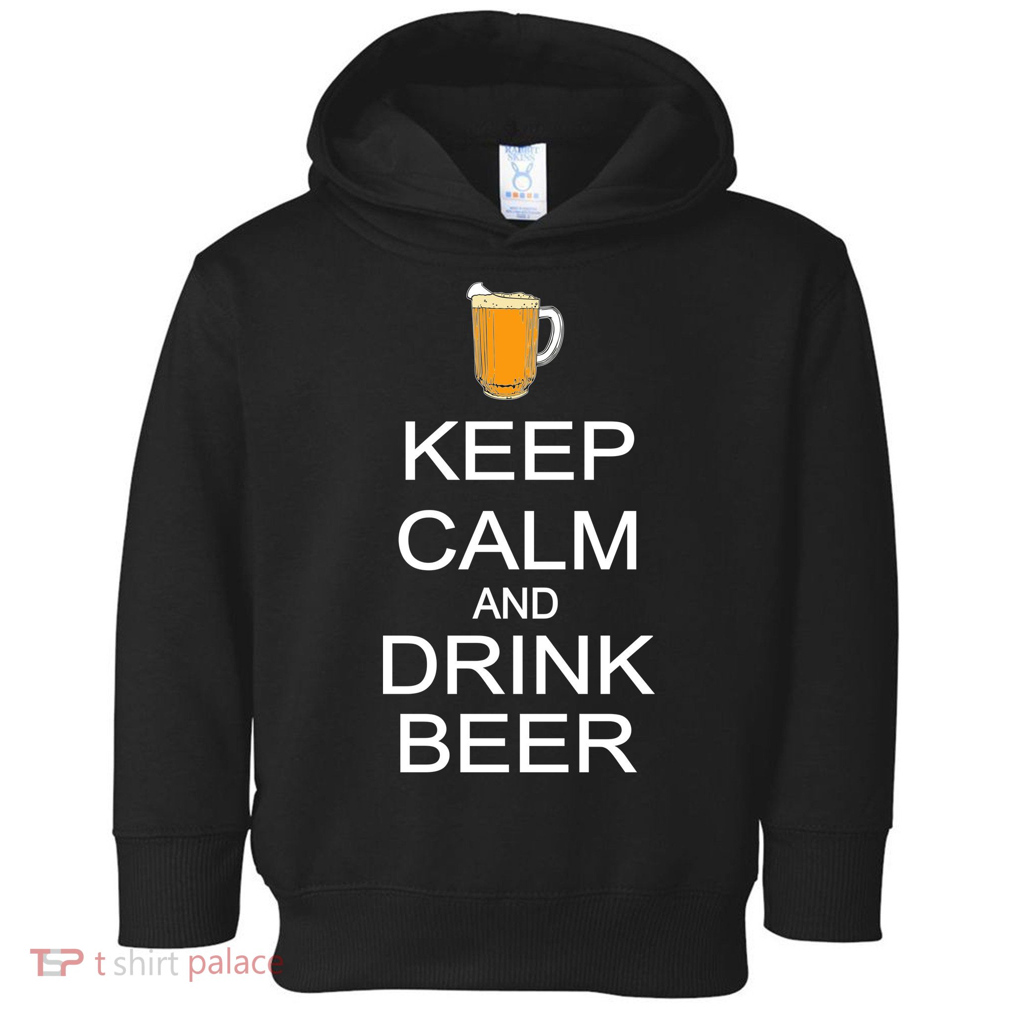 Keep Calm And Drink Beer Pitcher Toddler Hoodie