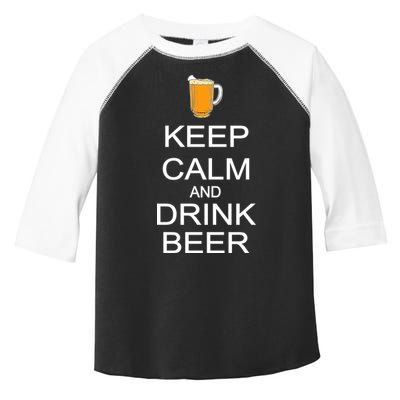 Keep Calm And Drink Beer Pitcher Toddler Fine Jersey T-Shirt