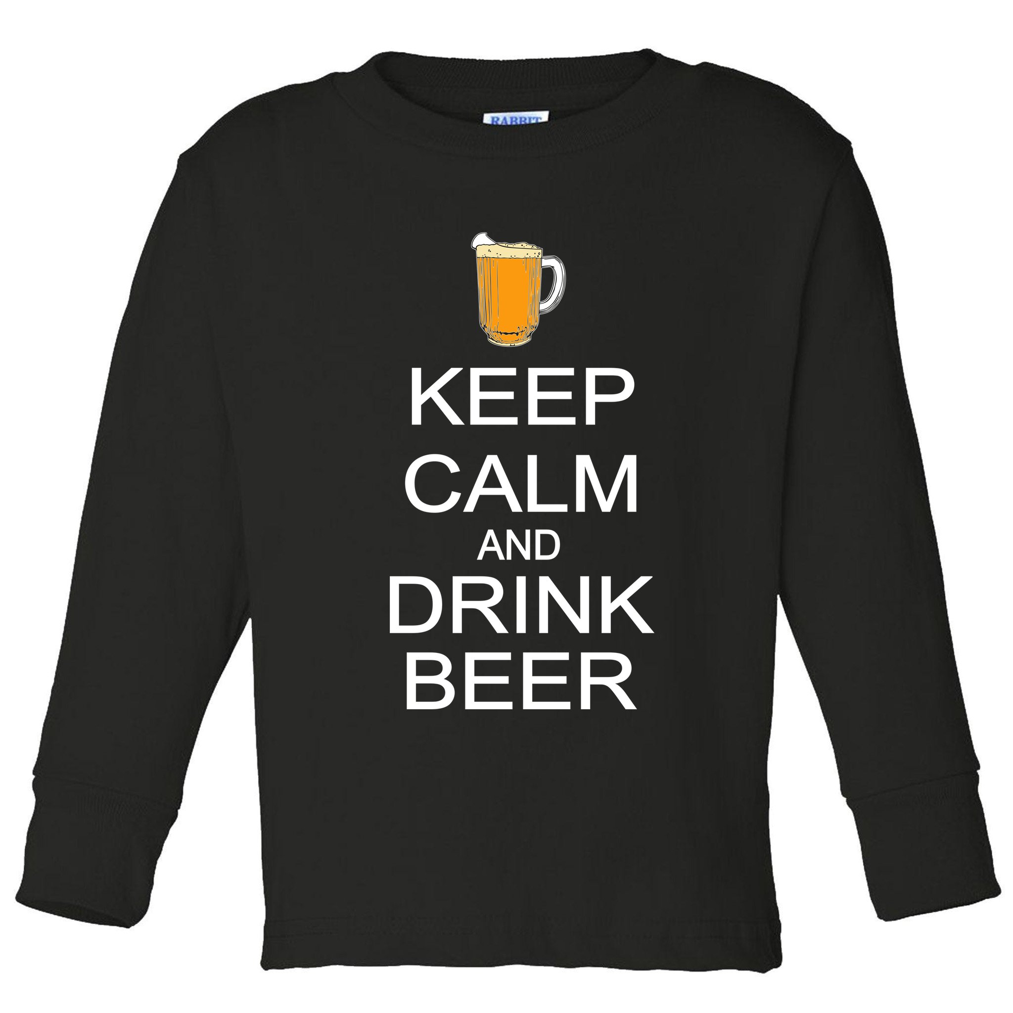 Keep Calm And Drink Beer Pitcher Toddler Long Sleeve Shirt