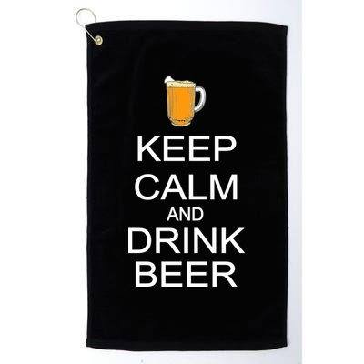 Keep Calm And Drink Beer Pitcher Golf Towel