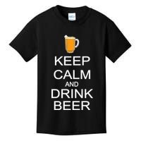 Keep Calm And Drink Beer Pitcher Kids T-Shirt