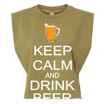 Keep Calm And Drink Beer Pitcher Garment-Dyed Women's Muscle Tee