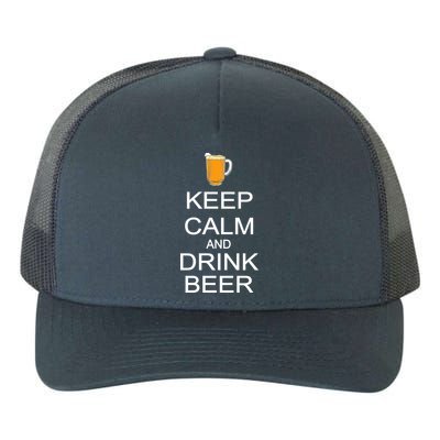 Keep Calm And Drink Beer Pitcher Yupoong Adult 5-Panel Trucker Hat