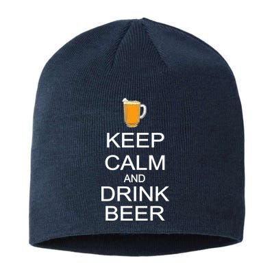 Keep Calm And Drink Beer Pitcher Sustainable Beanie