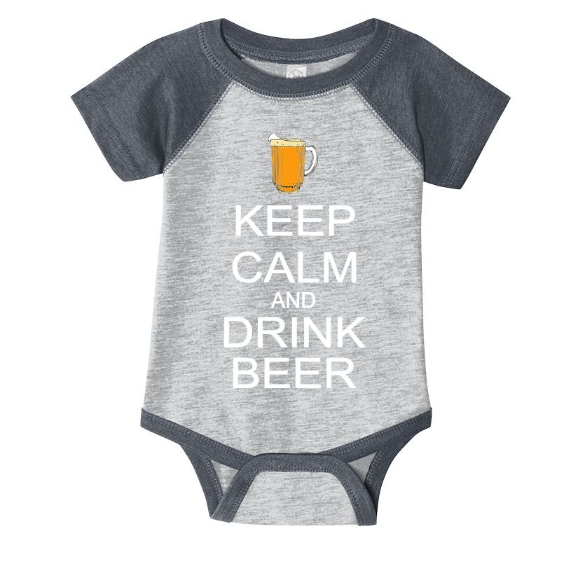 Keep Calm And Drink Beer Pitcher Infant Baby Jersey Bodysuit