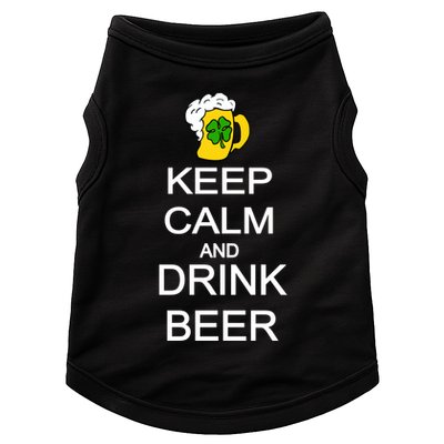 Keep Calm And Drink Beer St. Patrick's Day Doggie Tank