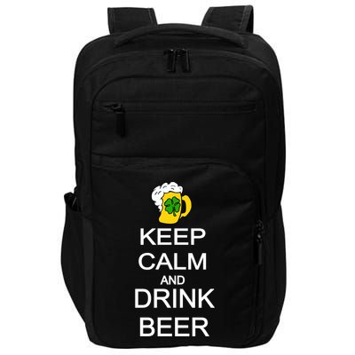 Keep Calm And Drink Beer St. Patrick's Day Impact Tech Backpack