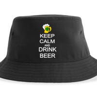 Keep Calm And Drink Beer St. Patrick's Day Sustainable Bucket Hat