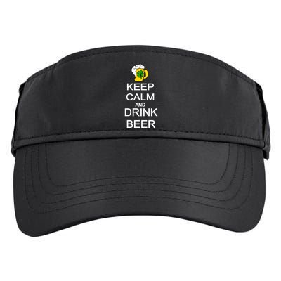Keep Calm And Drink Beer St. Patrick's Day Adult Drive Performance Visor