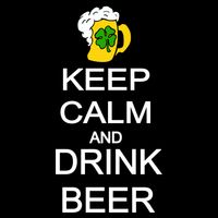 Keep Calm And Drink Beer St. Patrick's Day Drawstring Bag