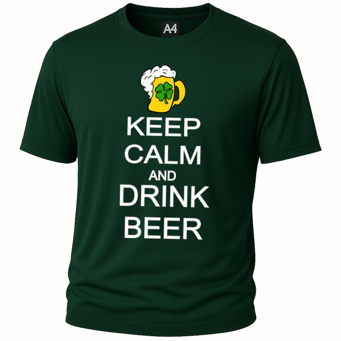 Keep Calm And Drink Beer St. Patrick's Day Cooling Performance Crew T-Shirt