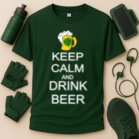 Keep Calm And Drink Beer St. Patrick's Day Cooling Performance Crew T-Shirt
