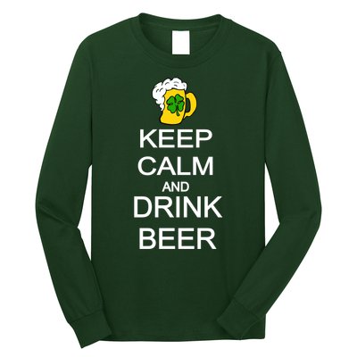 Keep Calm And Drink Beer St. Patrick's Day Long Sleeve Shirt