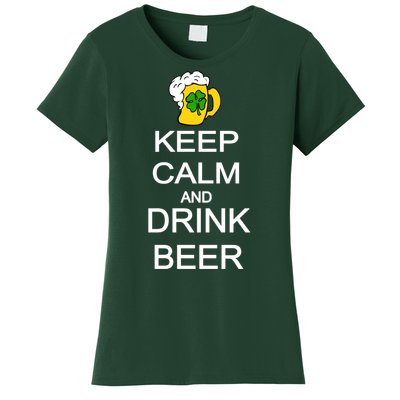 Keep Calm And Drink Beer St. Patrick's Day Women's T-Shirt